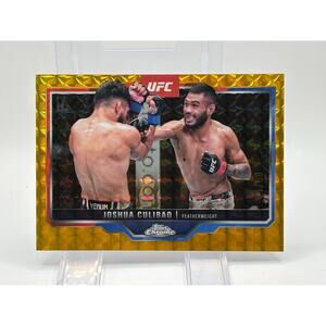 2025 Topps Chrome UFC Joshua Culibao Gold Geometric Refractor 1/50 SP Bookend